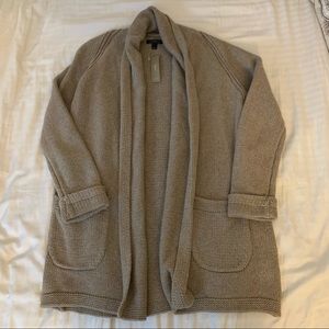 J Crew Khaki Brown Cardigan Sweater